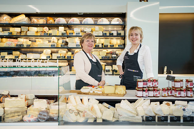 Käsetheke im Heiderbeck Outlet